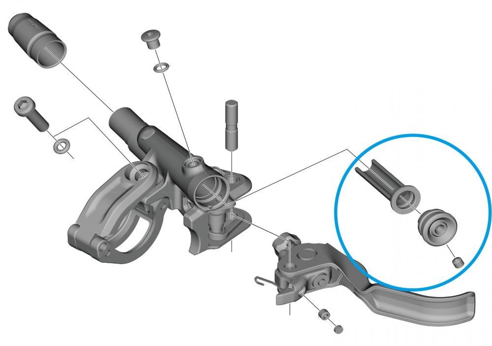 SHIMANO Membran-Einheit BL-M9120 - Ersatzmembran für hydraulische Scheibenbremse, 6 g