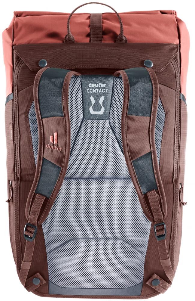 Deuter Xberg 25 Fahrradtasche Raisin-Caspia - 2-in-1 Rucksack & Hinterradtasche 25L