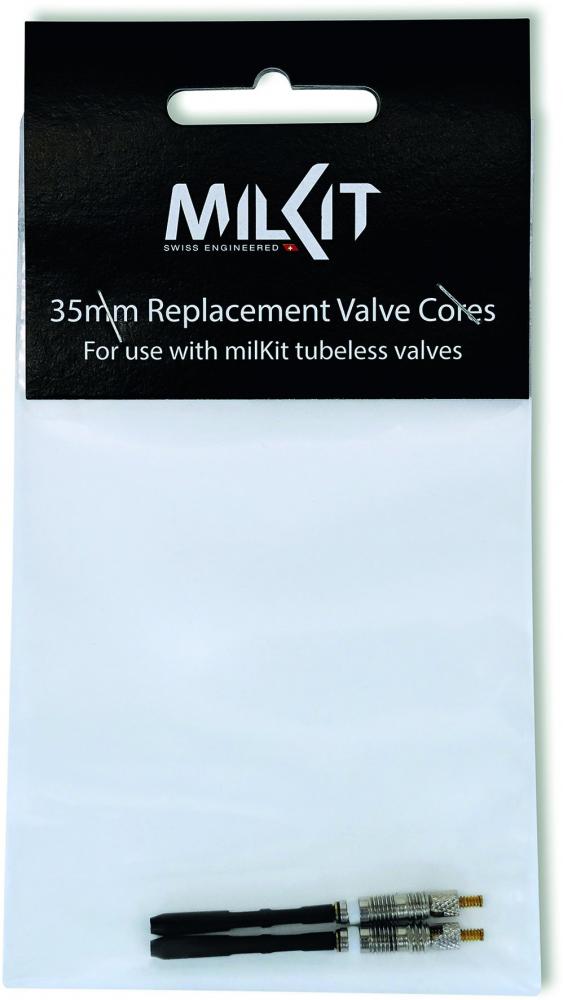 milKit Ventileinsatz 35 mm - 2 Stück Ersatz für Tubeless-Ventile