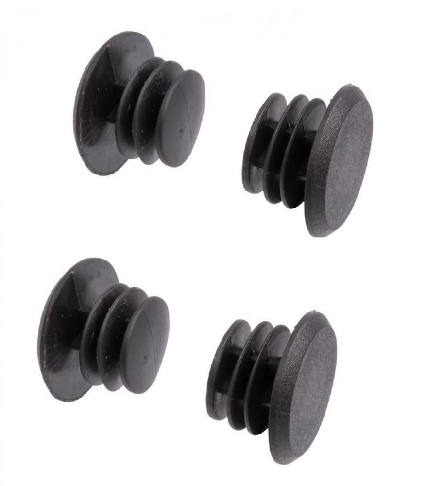 M-Wave Lenkerendstopfen Fit-Plugs 4er Set  elastische TPR-Kappen für verschiedene Innen­durchmesser, schwarz, wiederverwendbar
