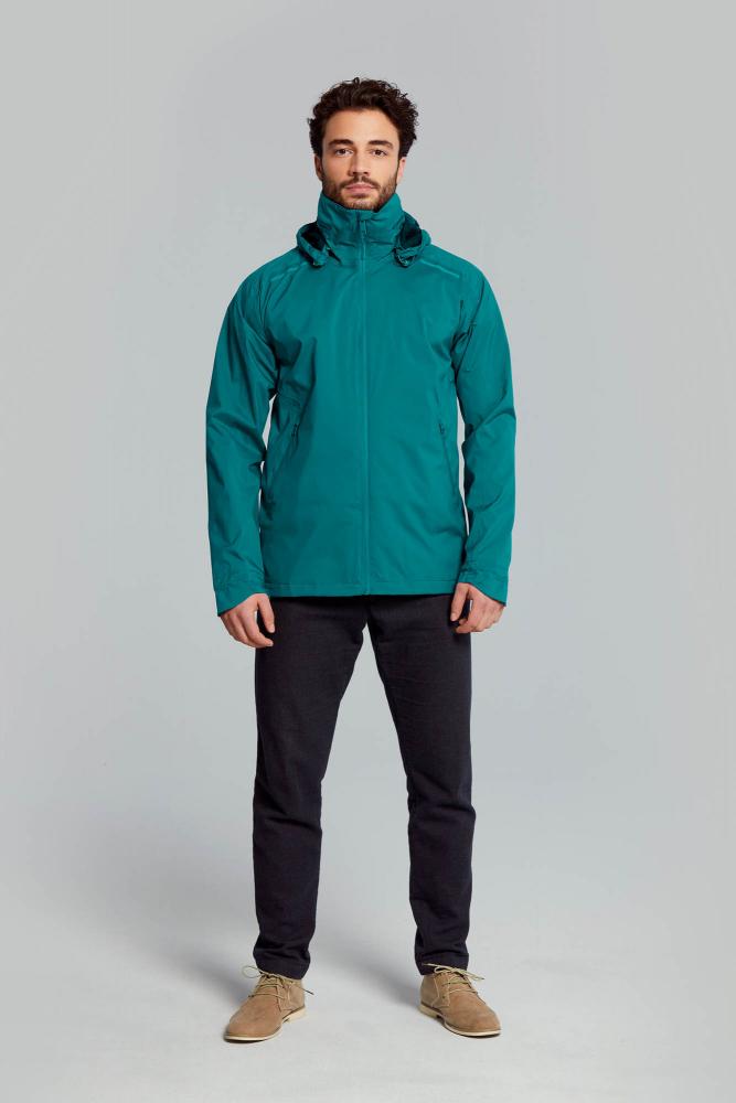 Basil Skane Herren Regenjacke teal green XXXL, wasserdicht, atmungsaktiv, reflektierend und helmtauglich.