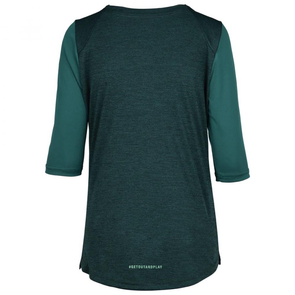 IXS Sports Division iXS Carve X Women Henley 42 Everglade/Solid Everglade - atmungsaktives Trail-Jersey