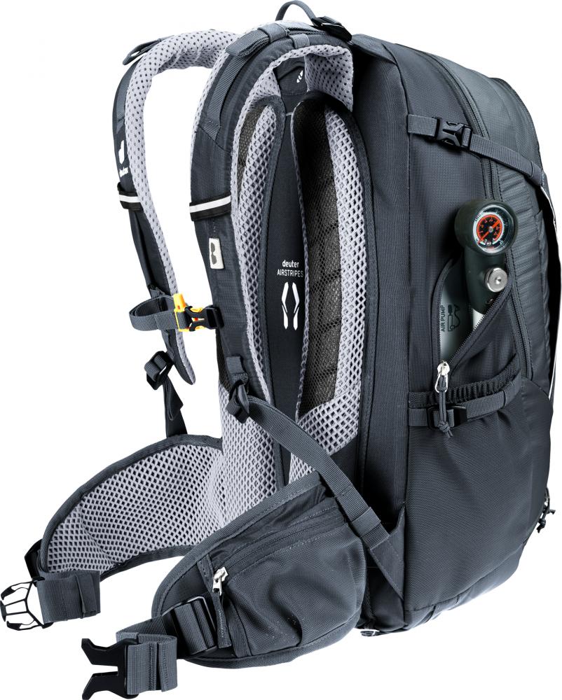 Deuter Trans Alpine 24 Fahrradrucksack 24 Liter Schwarz - ideal für Mehrtagestouren und MTB