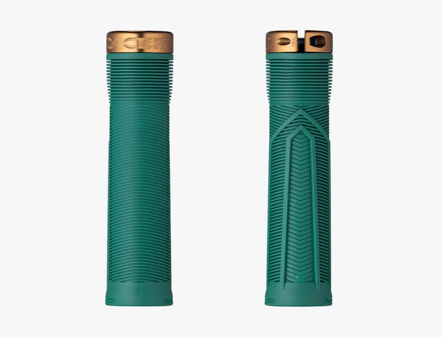 Race Face Chester Lock-On Griff 136/34mm forest green/kashmoney - sicherer Halt am Bike