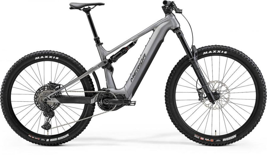 Merida eONE-SIXTY 875 IV1 gunmetal/schwarz L (45) - leistungsstarkes E-Enduro Fully