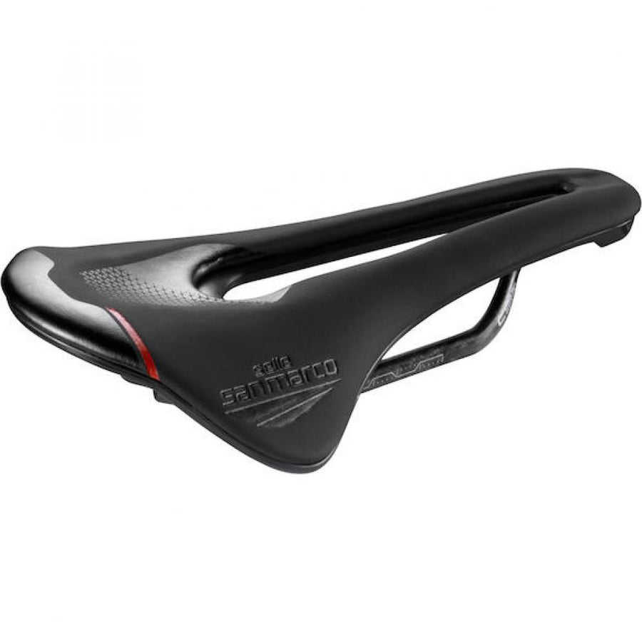 Selle San Marco Sattel Shortfit 2.0 Carbon FX 155 x 255 mm Schwarz - leichter Performance-Rennradsattel