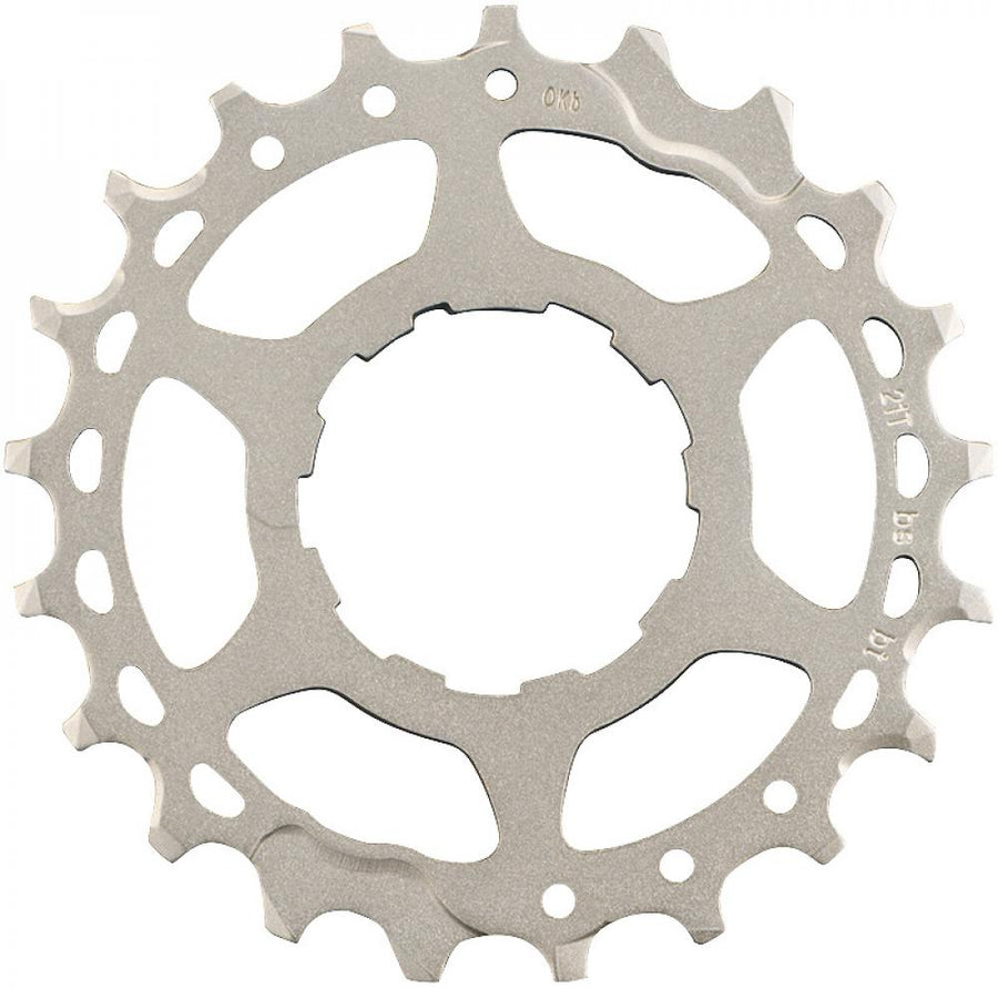 Silbernes SHIMANO Ritzel für CS-M7000 mit 21 Zähnen.
