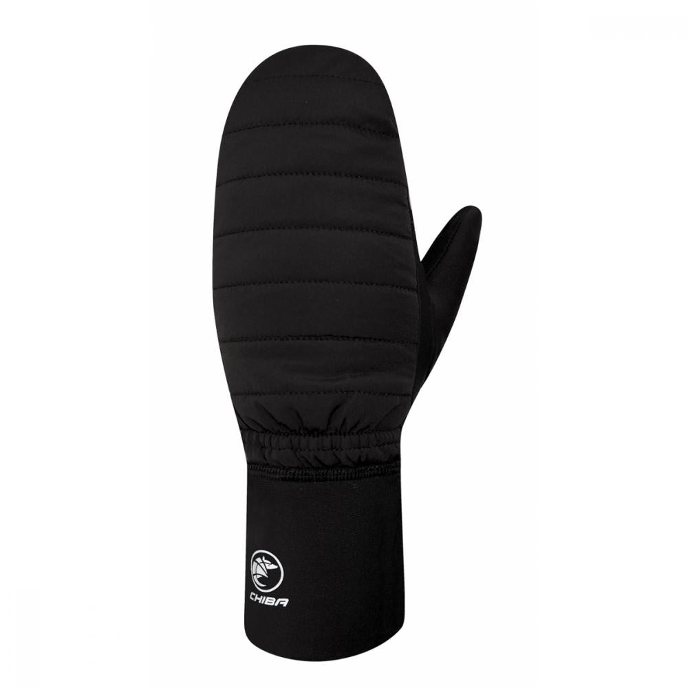 CHIBA Overflap - Winter-Fahrradhandschuhe, schwarz, Größe M, warm & windabweisend