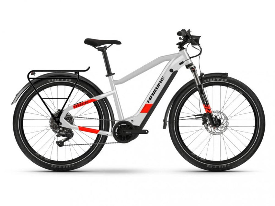 HAIBIKE Trekking 7 i630Wh 11-G Deore YSTM (2022), cool grey/red matte, Gr.S/48cm