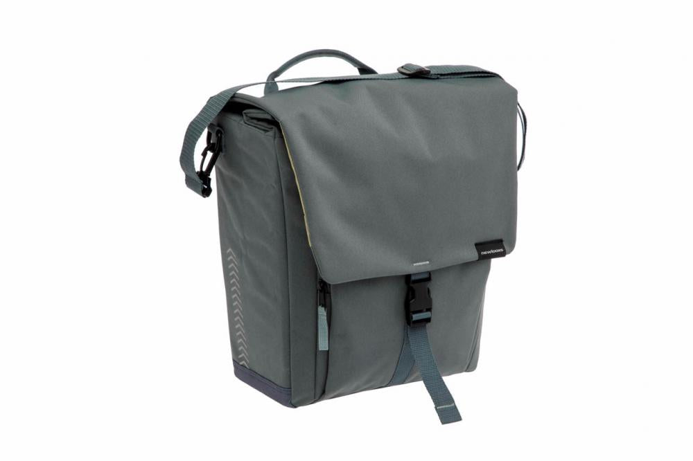 New Looxs Radtasche Tulum Single Grey Green 18 l Grey - praktische Gepäckträgertasche