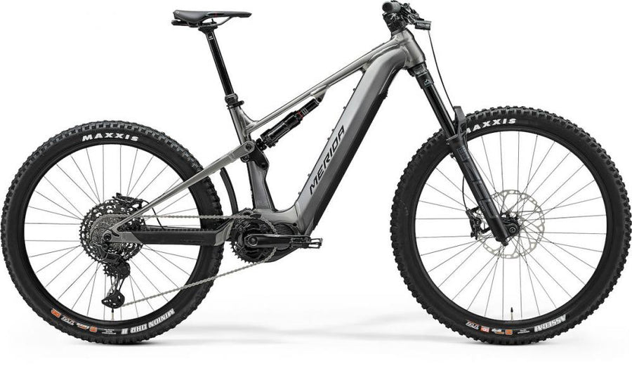 Merida eONE-SIXTY 875 IV1 XS Gunmetal-grau/schwar - leistungsstarkes E-Mountainbike