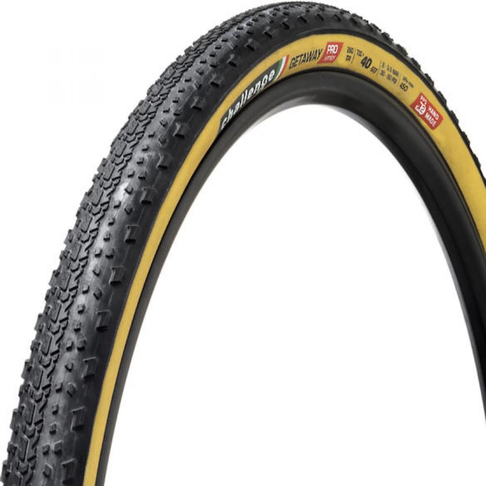 Challenge Gravel-Reifen Getaway Pro Handmade Clincher 36-622 Schwarz/braun - komfortabler Allround-Gravelreifen