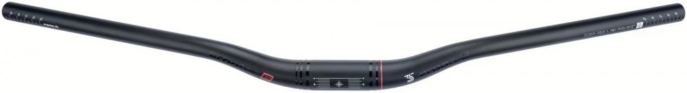 Schwarze Ergotec Riser Bar 30, 35mm Klemmung, 780mm, 30mm Rise, 12° Backsweep, Safety Level 6.