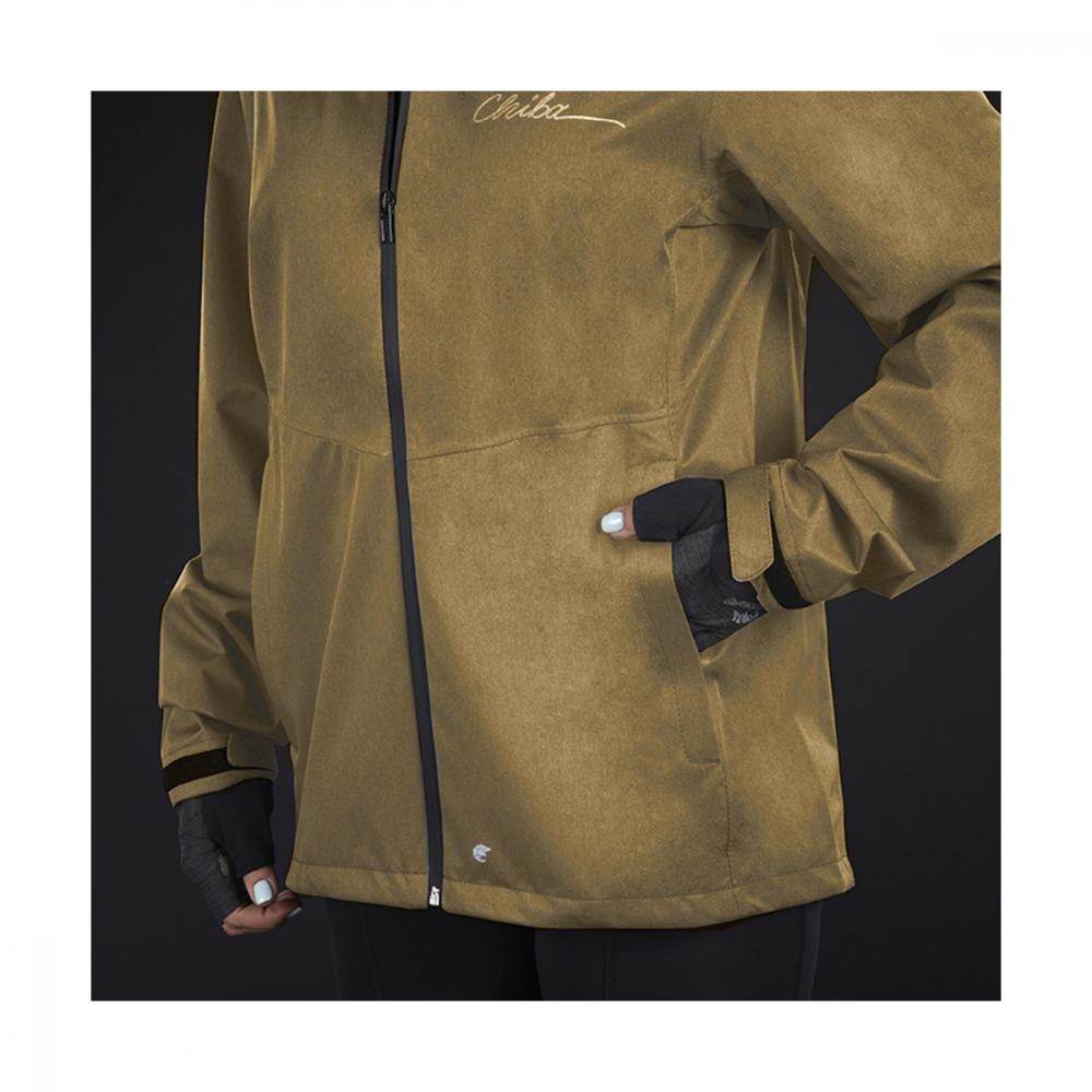 CHIBA Rainjacket Damen - wasserdicht, winddicht, atmungsaktiv, olive, XXL