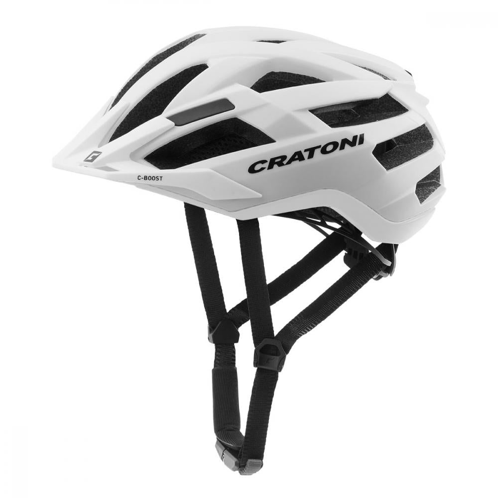 Cratoni C-Boost MTB Helm in mattweiß, Größe M/L 58-62cm.
