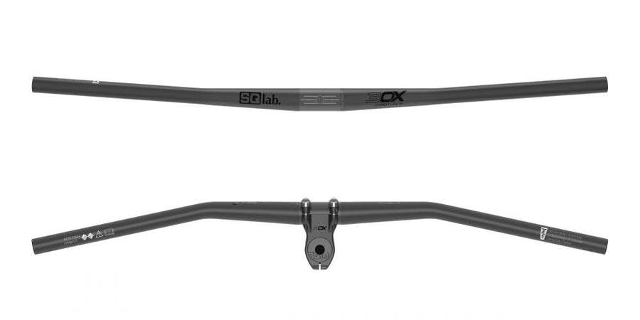 SQlab Lenker 3OX Carbon 12° low Ø 31 - 31.8 mm - 8 mm 780 mm Rise 15 mm 12° schwarz