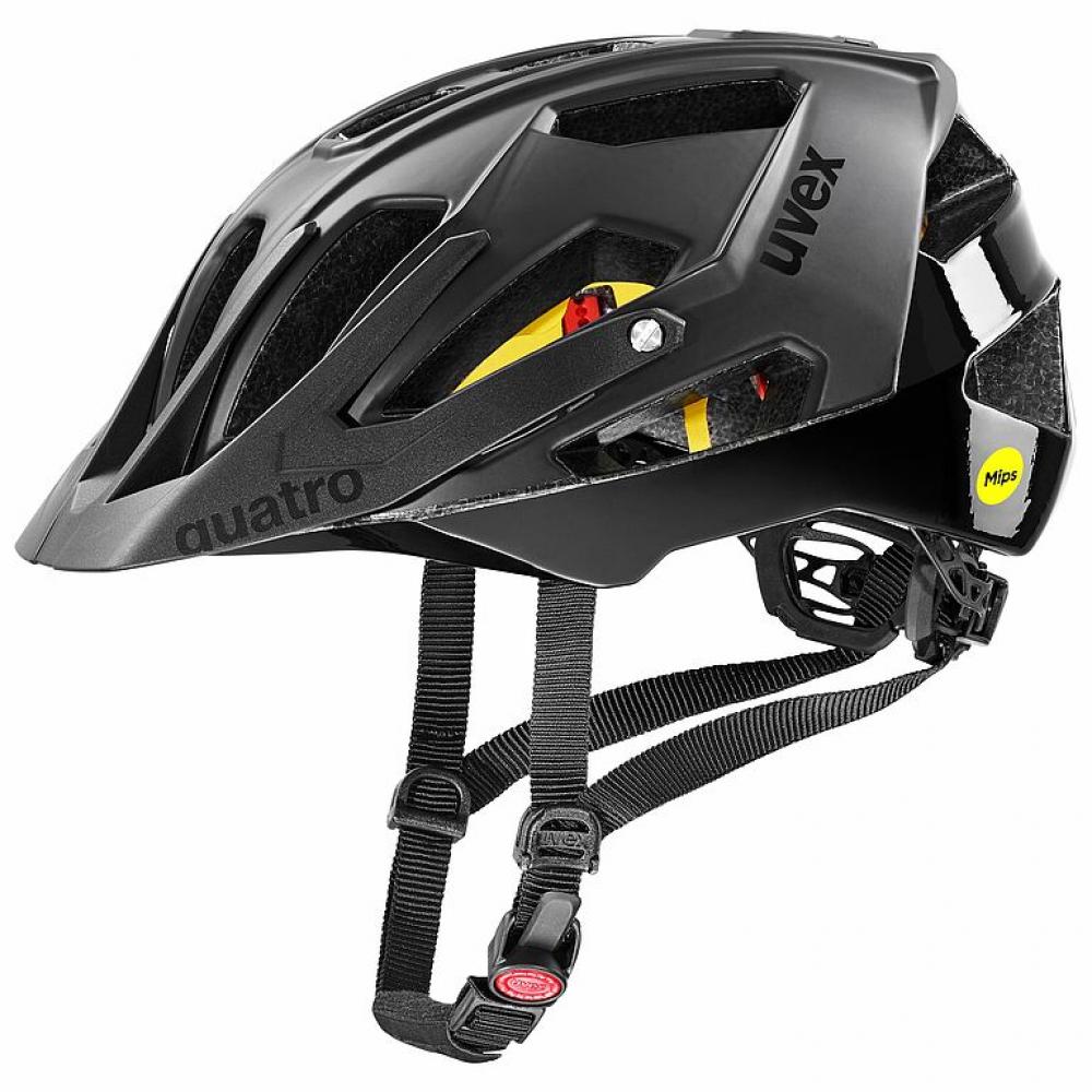 Uvex Quatro CC MIPS MTB-Helm Black Matt 52-57 cm - MIPS, Double Inmould, 17 Belüftungen, Kameraadapter, EN 1078