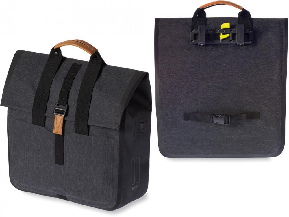 Basil Shoppertasche Urban Dry wasserdicht charcoal melee 20l