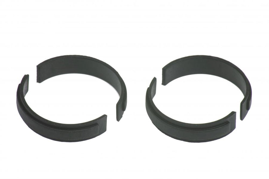 Schwarzes Bosch Distanzgummi-Set 31.8 mm für Intuvia Nyon Displayhalter am Lenker.