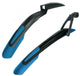 SKS Shockblade/X-Blade Schutzblechset 29" schwarz/blau, bruchsicherer 2-Komponenten-Kunststoff, Quick-Release-Befestigung, inkl. Konus-Adapter 15-35 mm