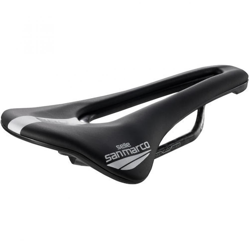 Selle San Marco Sattel Shortfit 2.0 Carbon FX Pro Series 140 x 255 mm Schwarz - maximaler Rennradkomfort