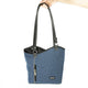 Haberland Lenkertasche Melanie blau - flexible Rucksack-Lenkertasche mit KLICKfix