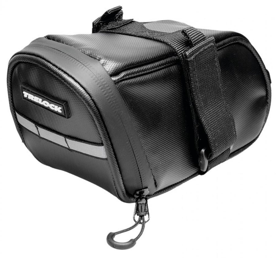 Trelock Satteltasche schwarz, wetterfest, reflektierend, für ZR355/ZR455 Einsteckkette, Halterung Vector Rücklicht, 100/150cm