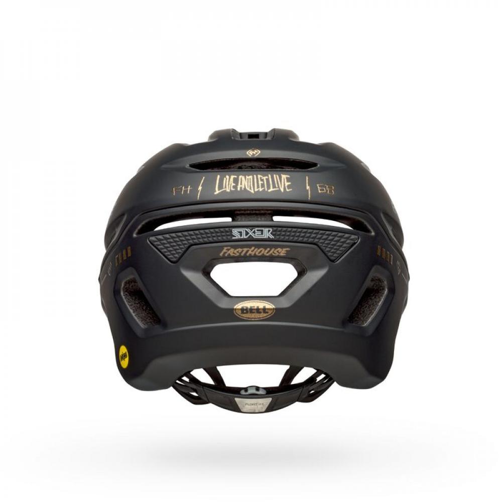 Bell Fahrradhelm Sixer Mips matt schwarz gold fasthouse M 55-59 cm