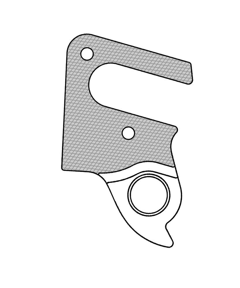 MARWI Schaltauge GH-288 inkl. Schrauben - Aluminium, passend für Cube Aerium C:68 Modelle 2018