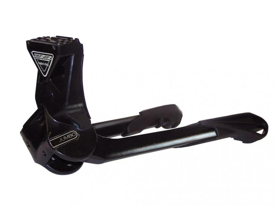 Ursus Zweibeinständer Jumbo 28 Zoll schwarz 300mm mit Platte und Schraube für Fahrräder.