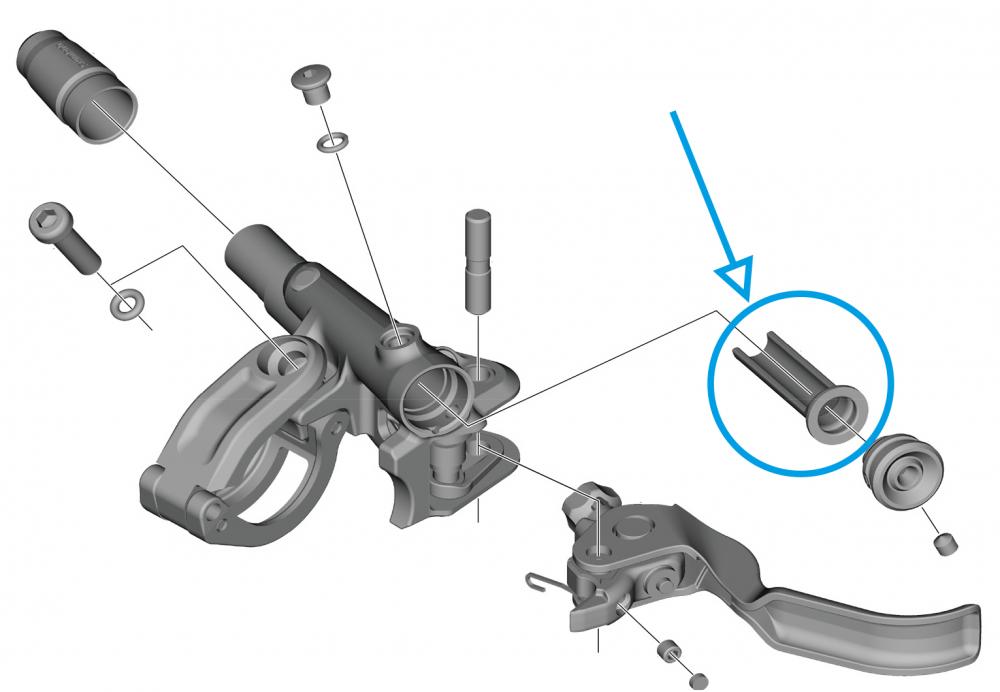 SHIMANO Bremshebel-Membran Y1XK9801T - hydraulische Scheibenbremse