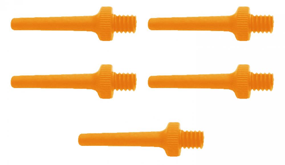 SKS Universal Ballnippel orange, 5er Set  Ersatzteil für Luftpumpen zum einfachen Aufpumpen von Bällen, langlebig und zuverlässig