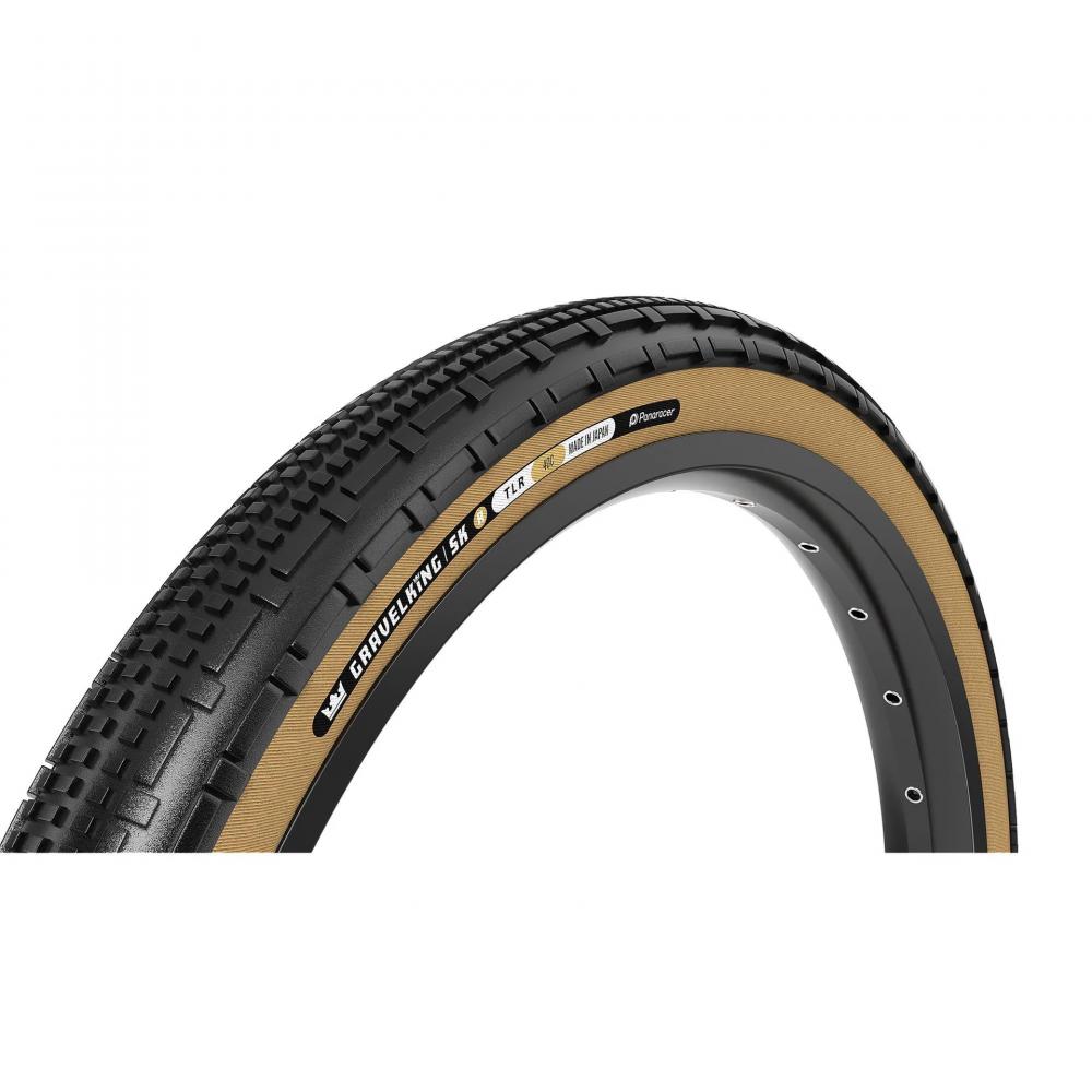 Panaracer GravelKing SK 35-622 schwarz TLR faltbar: Leichter, pannensicherer Gravel-Reifen mit ZSG-Gummimischung und TuffTex-Karkasse für optimale Traktion auf losem Untergrund