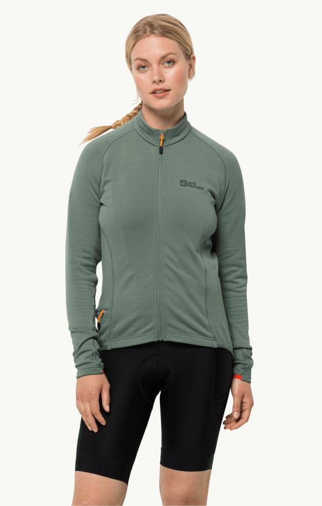 Jack Wolfskin Morobbia FZ Light W Fleece Jacke Picnic Green Größe L