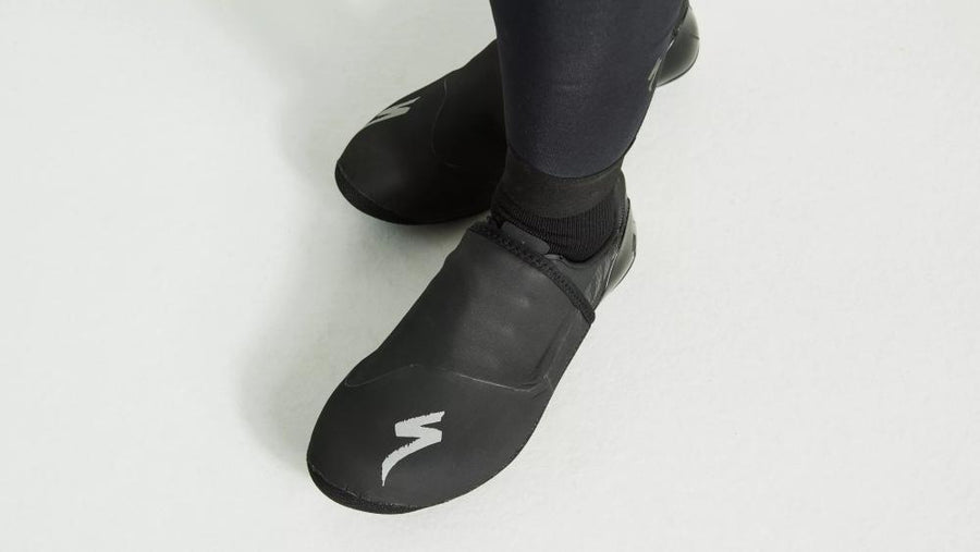 NEOPRENE TOE COVER BLK 44-48> - Booties and shoe covers