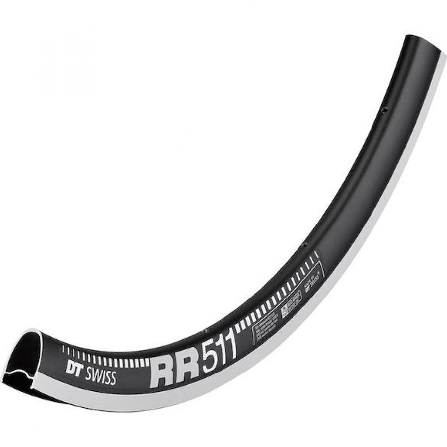 DT Swiss Felge RR 511 28"/700C 24 Loch Schwarz - steife, robuste Rennrad-Felge
