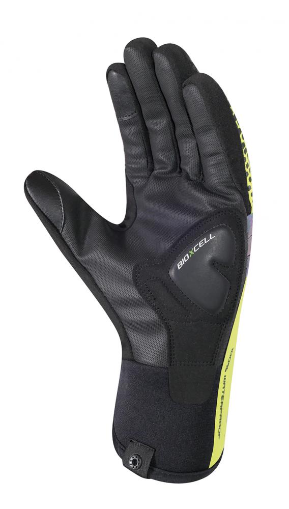 CHIBA BioXCell Warm Winter - wasserdichte Winter-Radhandschuhe neongelb 3XL