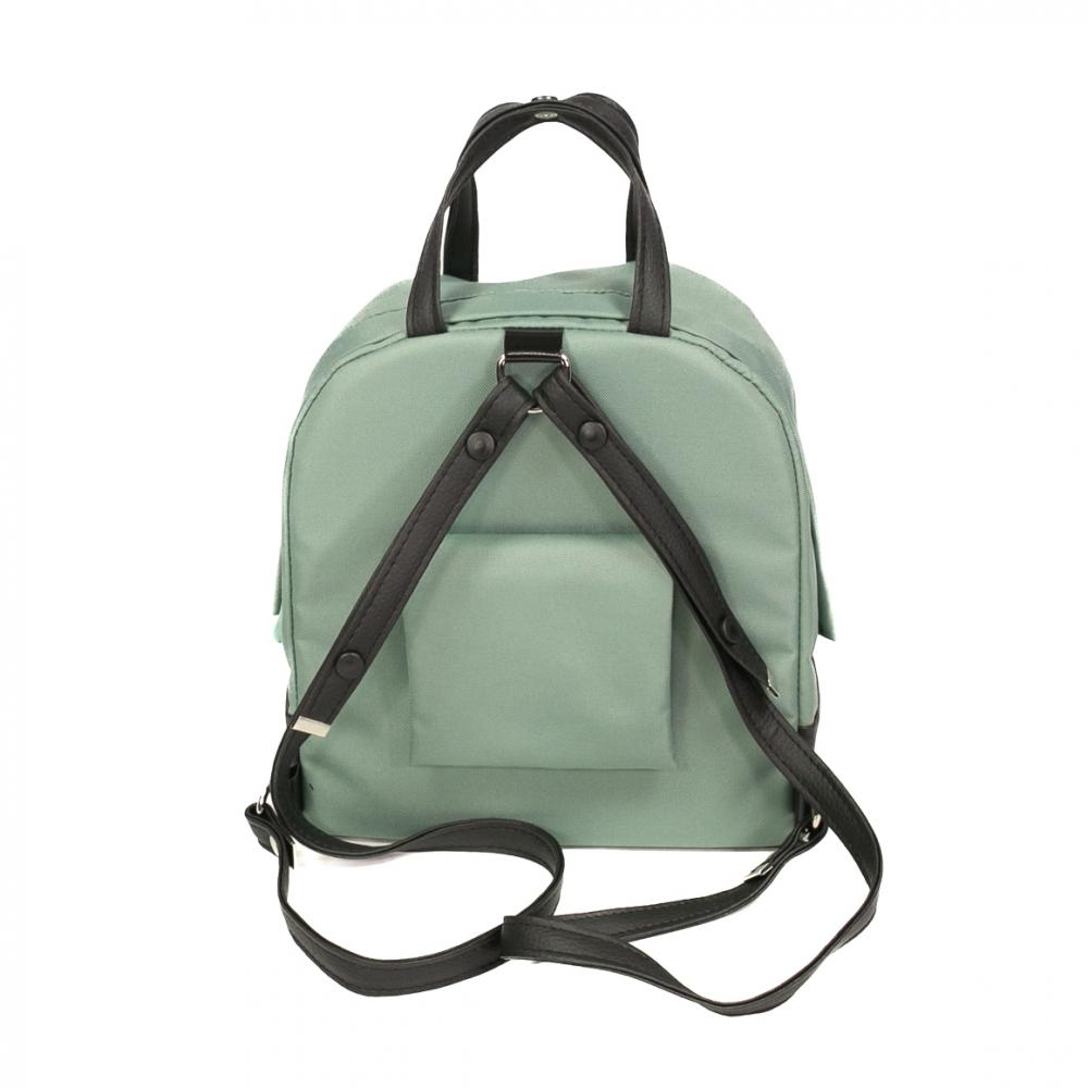 Haberland Rucksack-Lenkertasche Bella salbei/sw - flexible Lenker- und Rucksacktasche für E-Bikes