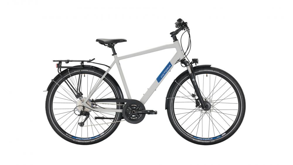 VICTORIA Trekkingrad "Trekking 4.7" Mod. 22, Diamant, 28", supersonic silver matt / black, 2x9-Gang SHIMANO "Acera", 56cmnnMit der komplett neuen 2x9 SHIMANO Schaltgruppe wird der Trekking-Bestseller nochmals deutlich aufgewertet und modernisiert. Geblieb