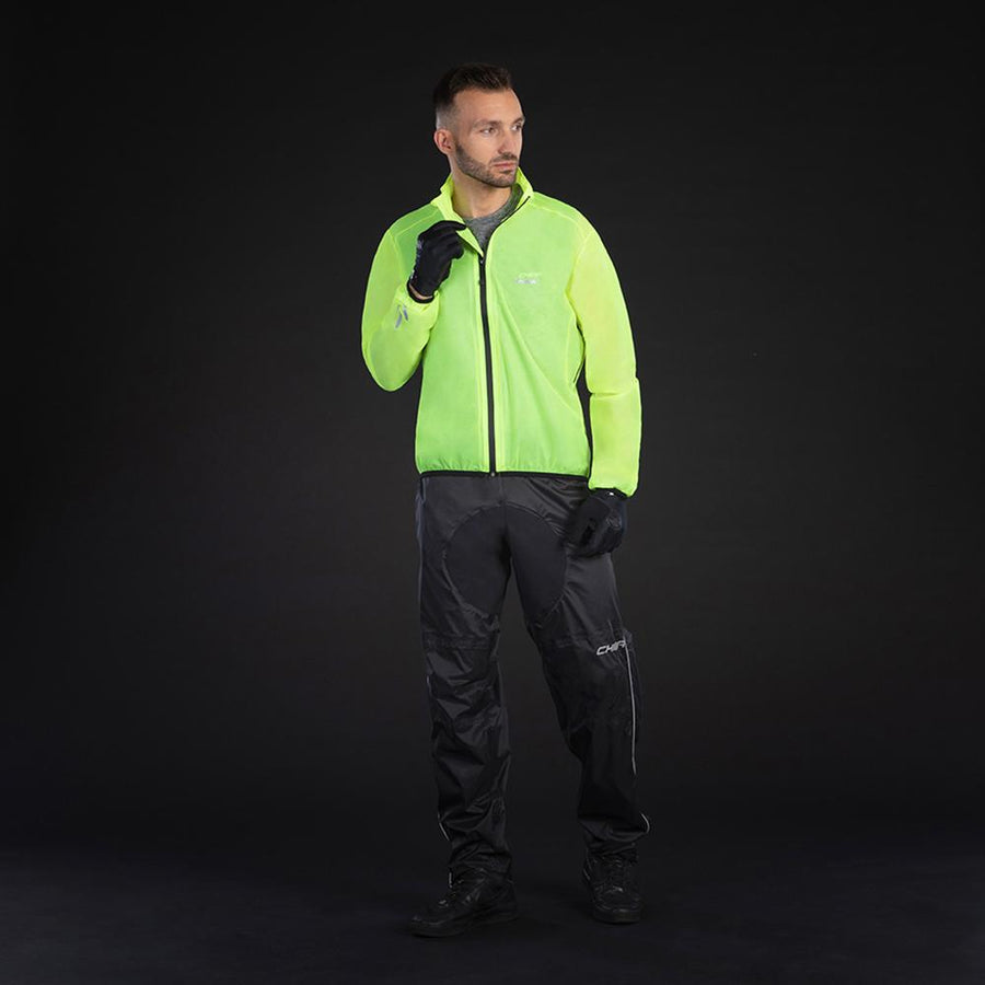 CHIBA Race Performance Jacke - wasserdicht, winddicht, atmungsaktiv, neongelb, XXL