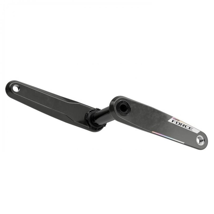 SRAM Force E1 leichte Carbon Kurbelarme 172,5 mm für AXS-Antriebe in Schwarz.