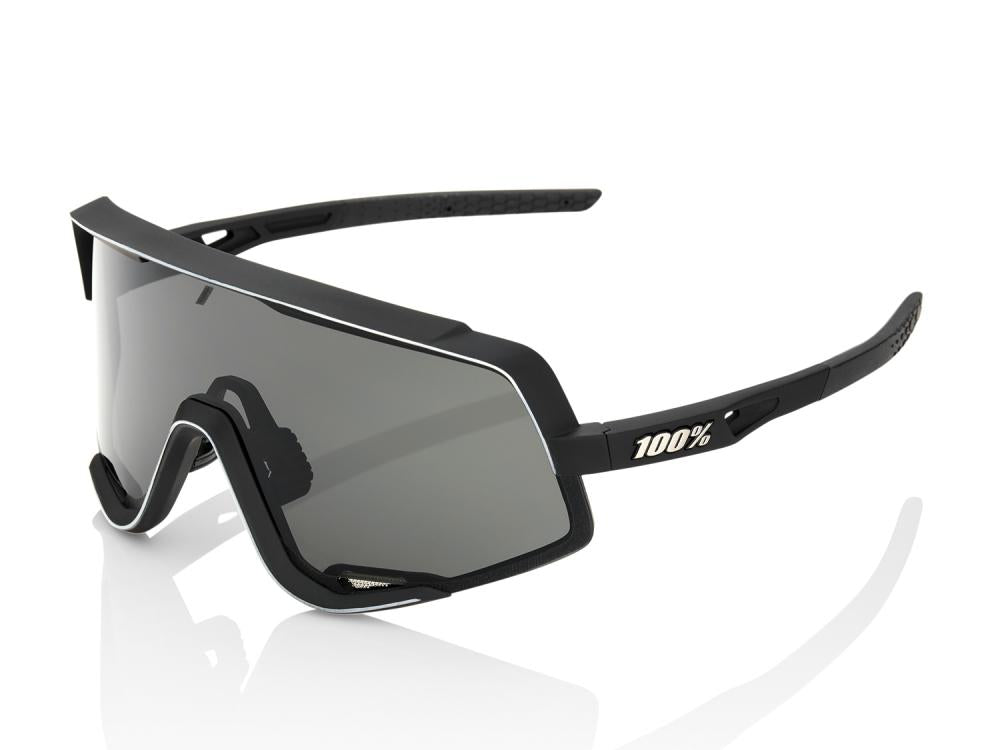 100% Glendale - Smoke Lens unis Soft Tact Black - Vintage Performance Sportsonnenbrille