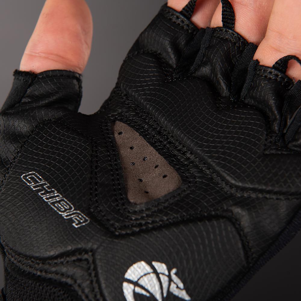 CHIBA Gel Premium - Radhandschuhe neongelb, Größe L, mit Gelpolsterung