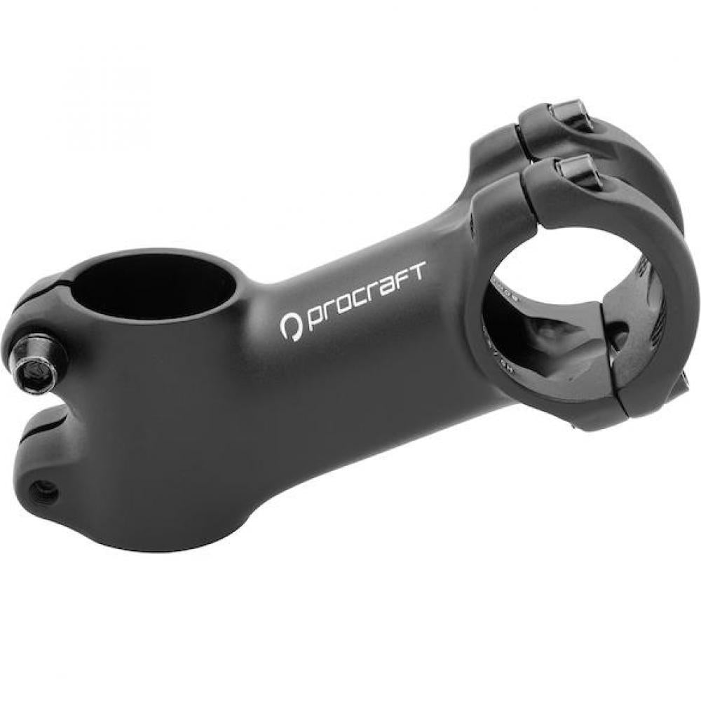 Procraft City Pro Vorbau 25° / 80 mm Schwarz - Formschöner Aluminium-Vorbau für aufrechtes Fahren