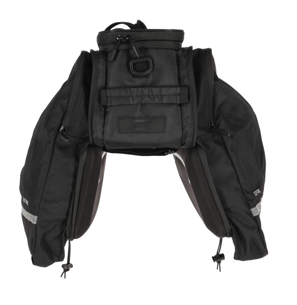 Zefal Z Traveler 80 Gepäckträgertasche - 8 bis 32 Liter - schwarz - erweiterbar - mit Seitentaschen - Velcro-Befestigung - Regenhülle