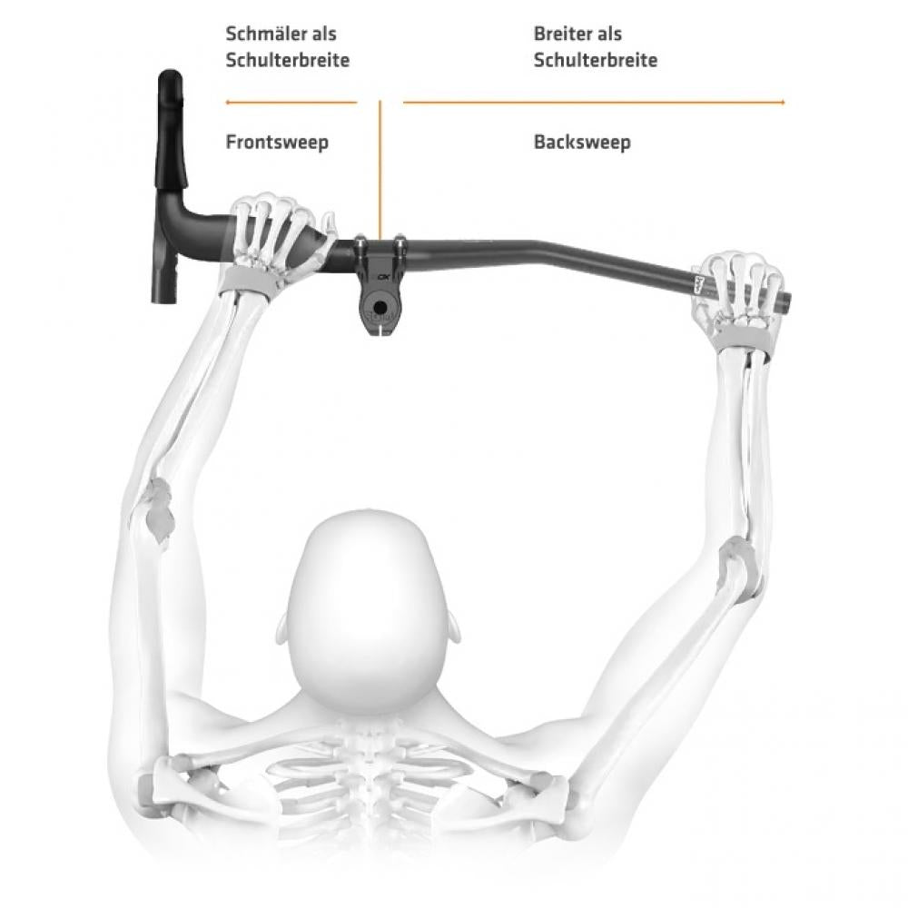 SQlab Lenker 314 2.0 - MTB Fahrradlenker 400mm - Ergonomischer Mountainbike Lenker - Gravellenker