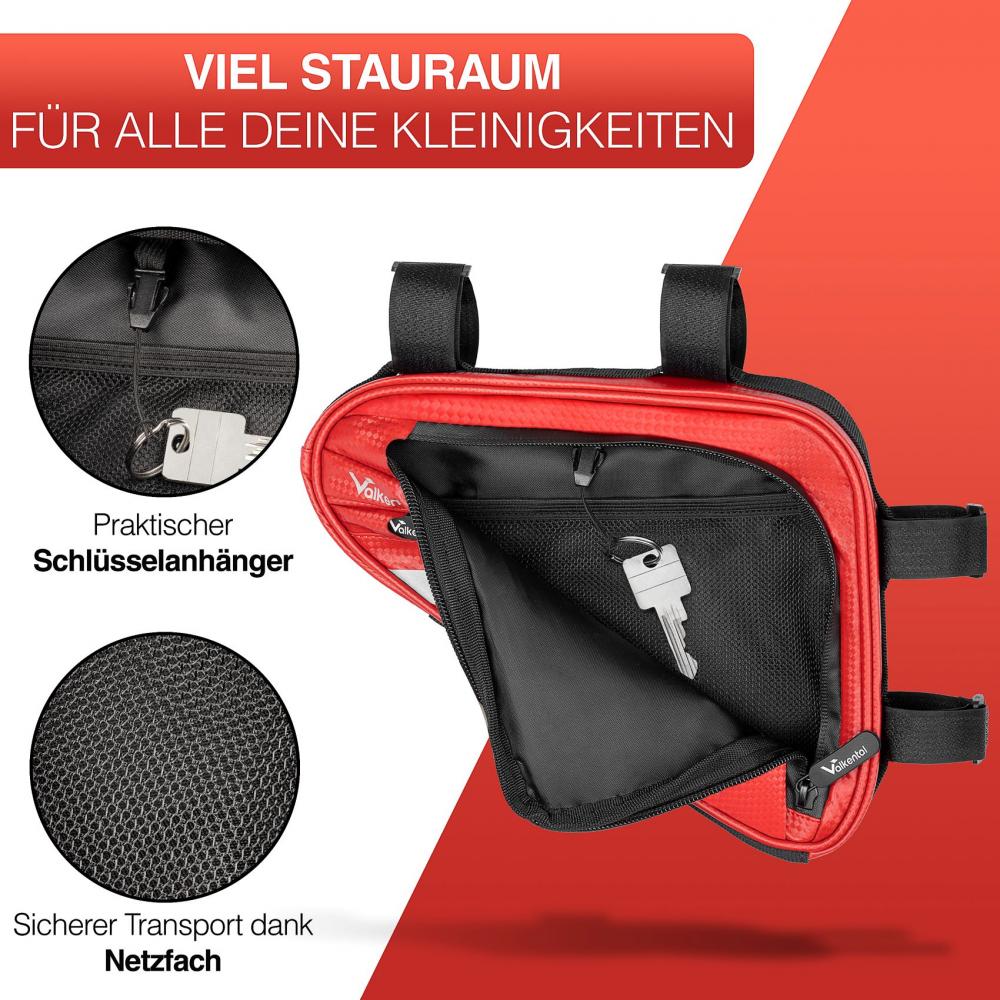Valkental Rahmentasche Triangle Bag rot