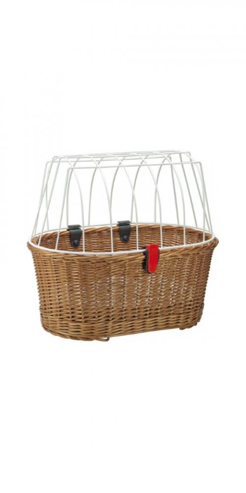 KLICKfix Hundeshopper Doggy Basket Korbklip braun 45x52x36 cm