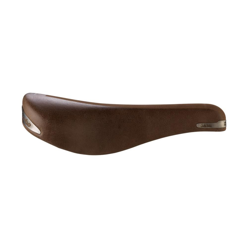 Selle Italia Turbo Bullitt Leder-Sattel L1, 146 × 275 mm - Braun