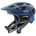 UVEX react jr. Fullface Kinder MTB Trail Downhill Helm dusk blue matt, abnehmbarer Kinnbügel, 52-56cm